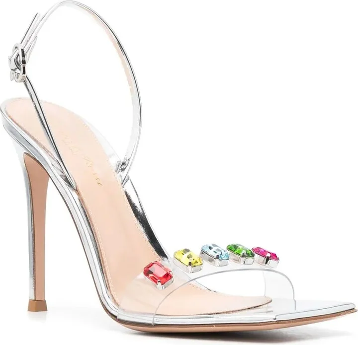 Ribbon Candy 105mm crystal-embellished sandals - Image 2