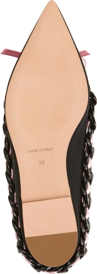 Ribbon & Chain Pointed Toe Mule - Image 6