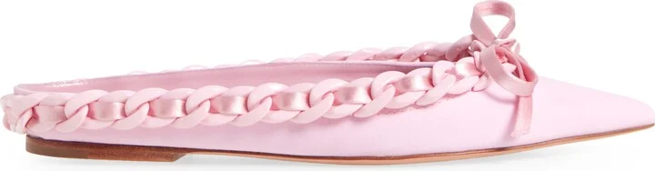 Ribbon & Chain Pointed Toe Mule - Image 9