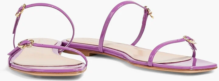 Ribbon Cruise patent-leather sandals - Image 2