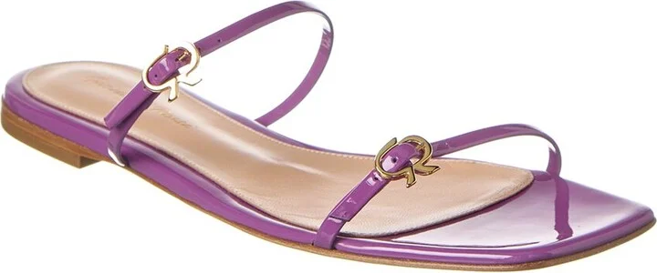 Ribbon Cruise Patent Sandal