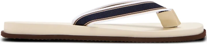 Ribbon-Detail Flip-Flops