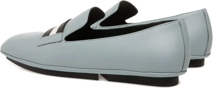 Ribbon-Detail Leather Loafers - Image 4