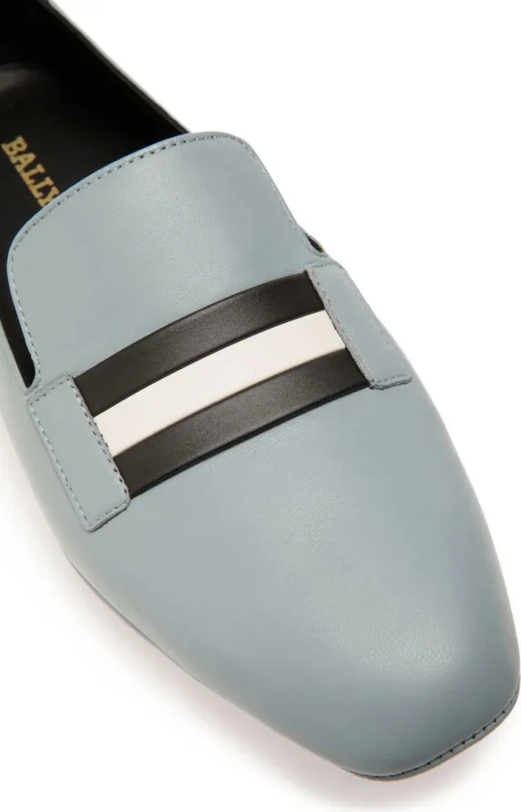 Ribbon-Detail Leather Loafers - Image 5