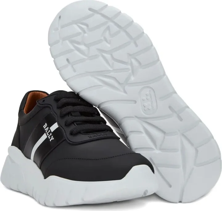 Ribbon-Detail Leather Sneakers - Image 2