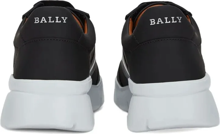 Ribbon-Detail Leather Sneakers - Image 3