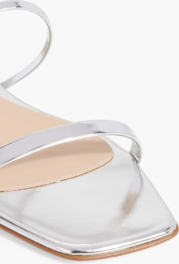 Ribbon Downtown mirrored-leather sandals - Image 4