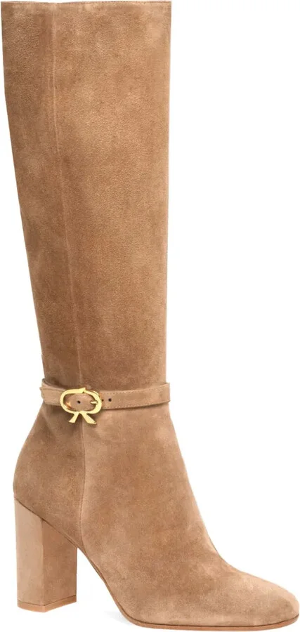 Ribbon Dumont 85mm suede boots - Image 2