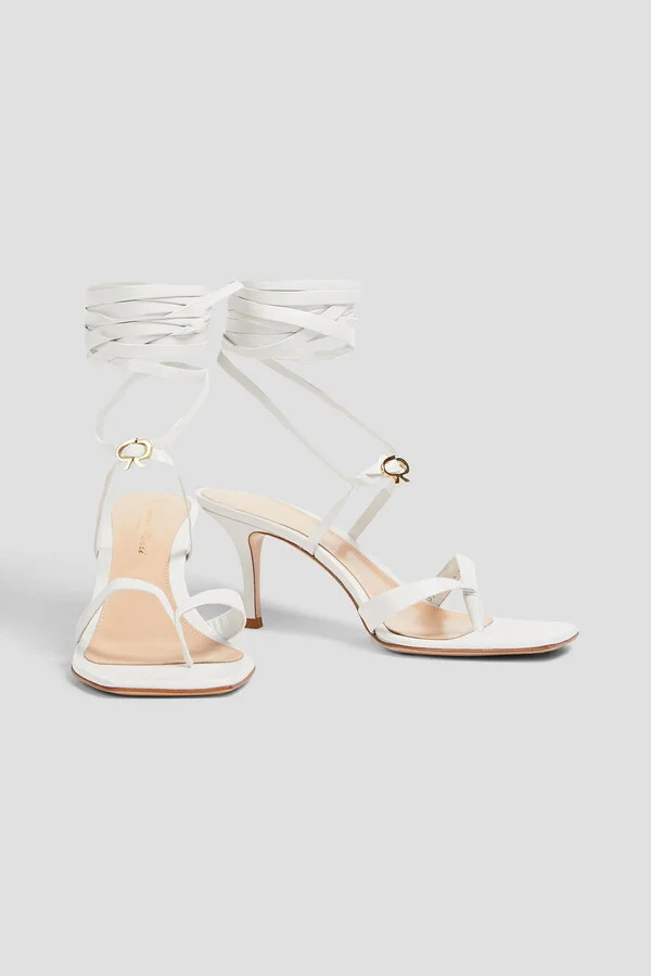 Ribbon Gladiator 70 leather sandals - Image 2