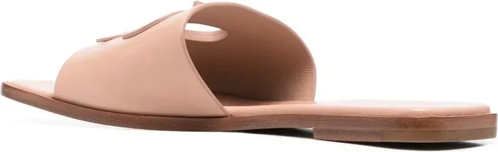 Ribbon leather slides - Image 3