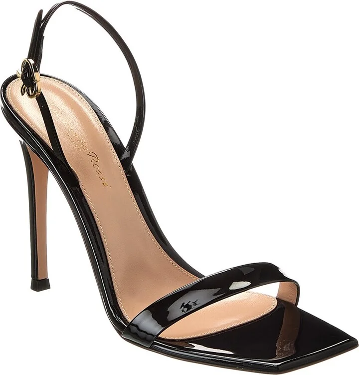 Ribbon Patent Sandal