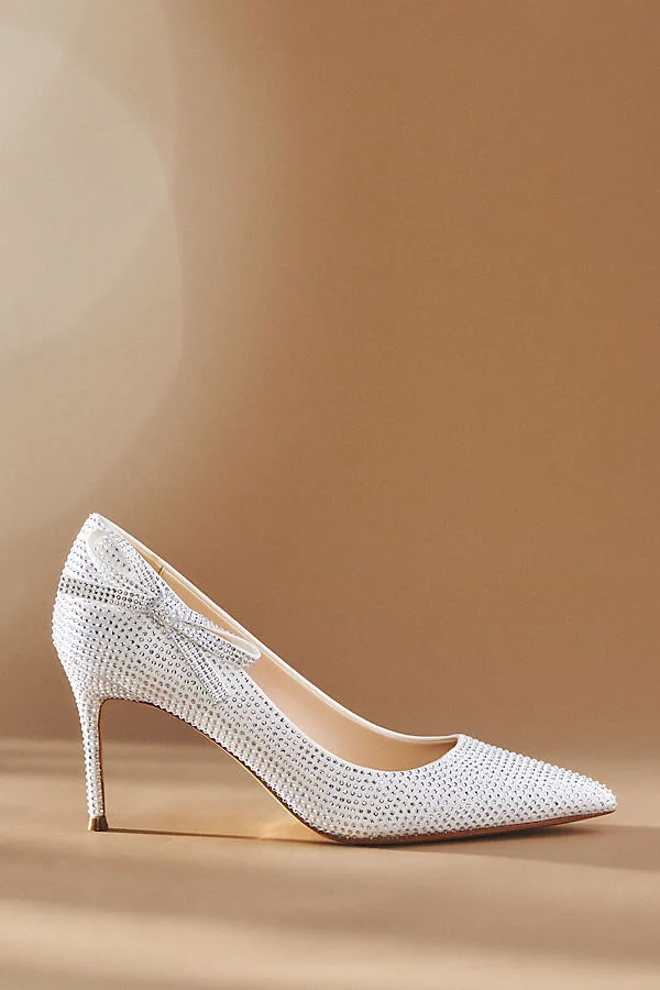 Ribbon Rhinestone Heels