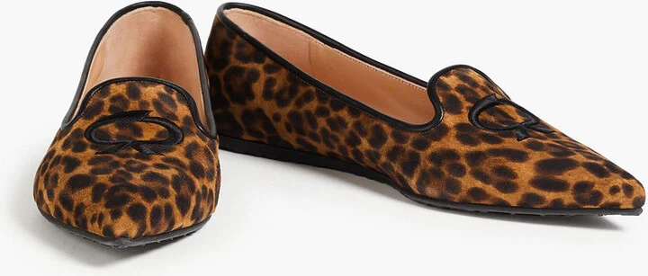 Ribbon Royale leopard-print suede loafers - Image 2