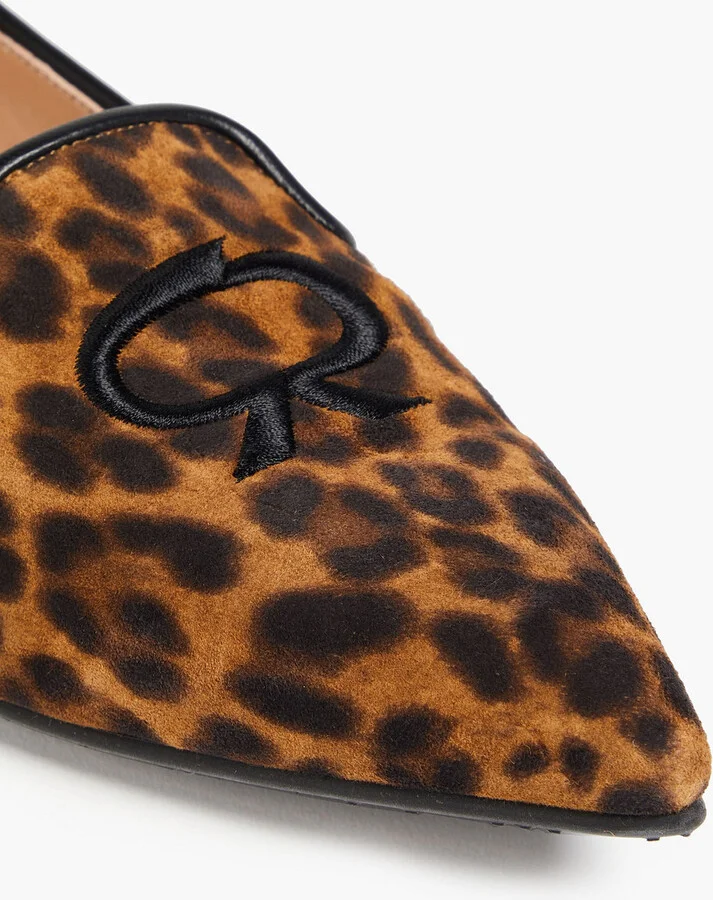 Ribbon Royale leopard-print suede loafers - Image 4