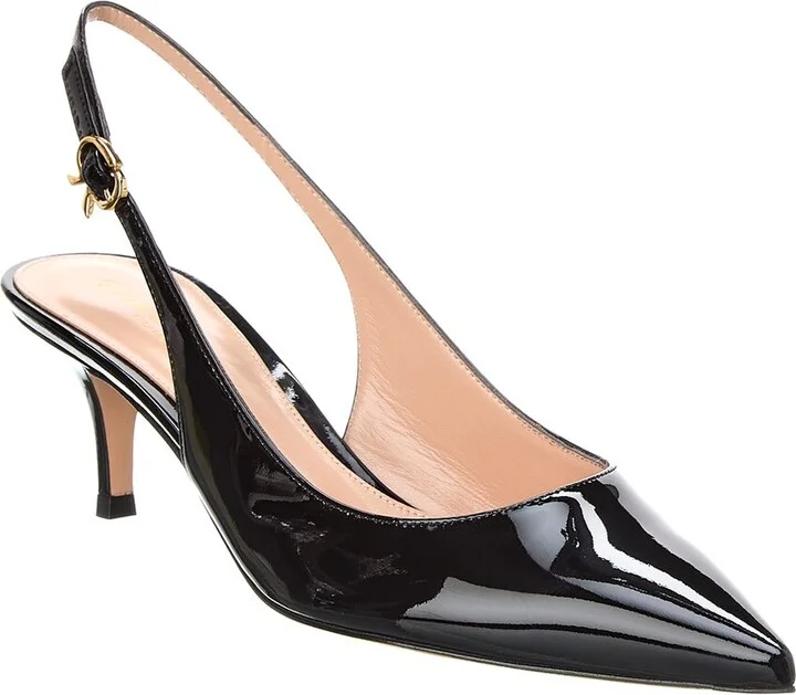 Ribbon Sling 55 Patent Slingback Pump