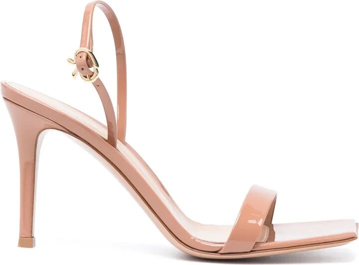 Ribbon Stiletto 85mm leather sandals
