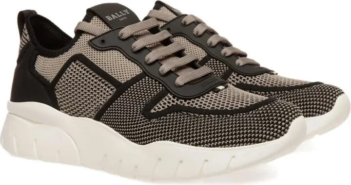 Ribbon-Tab Knit Sneakers - Image 2