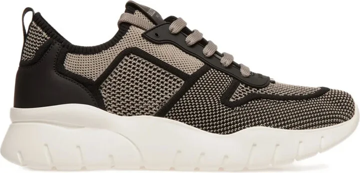 Ribbon-Tab Knit Sneakers