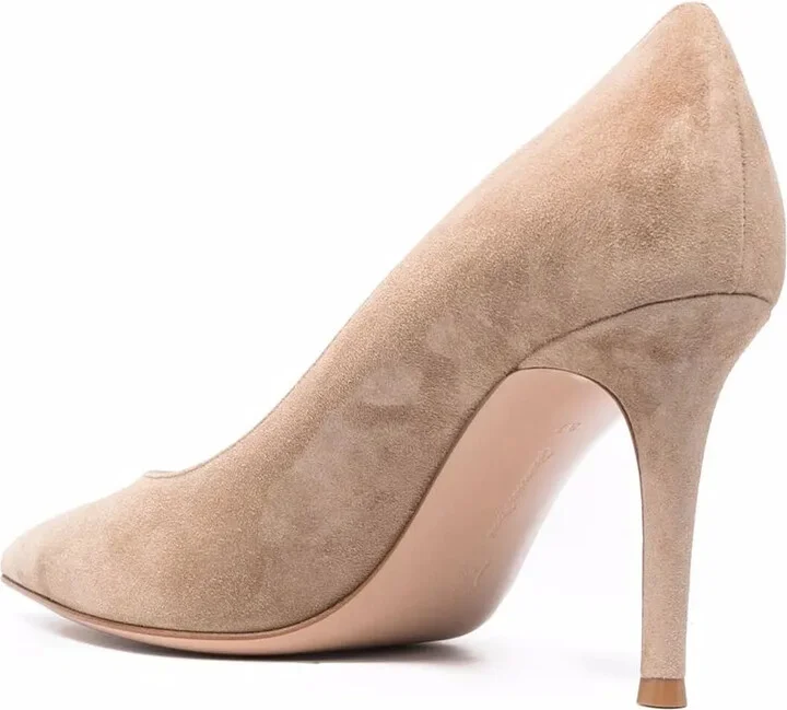 Ricca 100mm suede pumps - Image 3