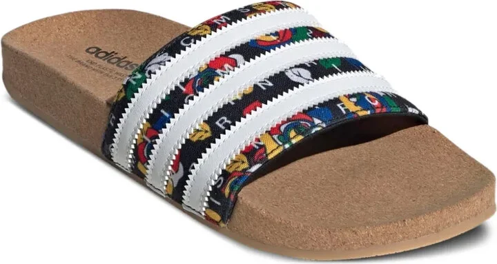 Rich Mnisi Adilette "Core Black /Cloud White/Supplier Colour" slides - Image 2