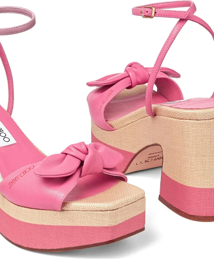 Ricia 95mm platform leather sandals - Image 5