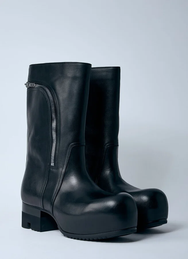 Rick Owens Bauhaus Ballast Boots - Man Boots Black Eu - 45 - Image 2