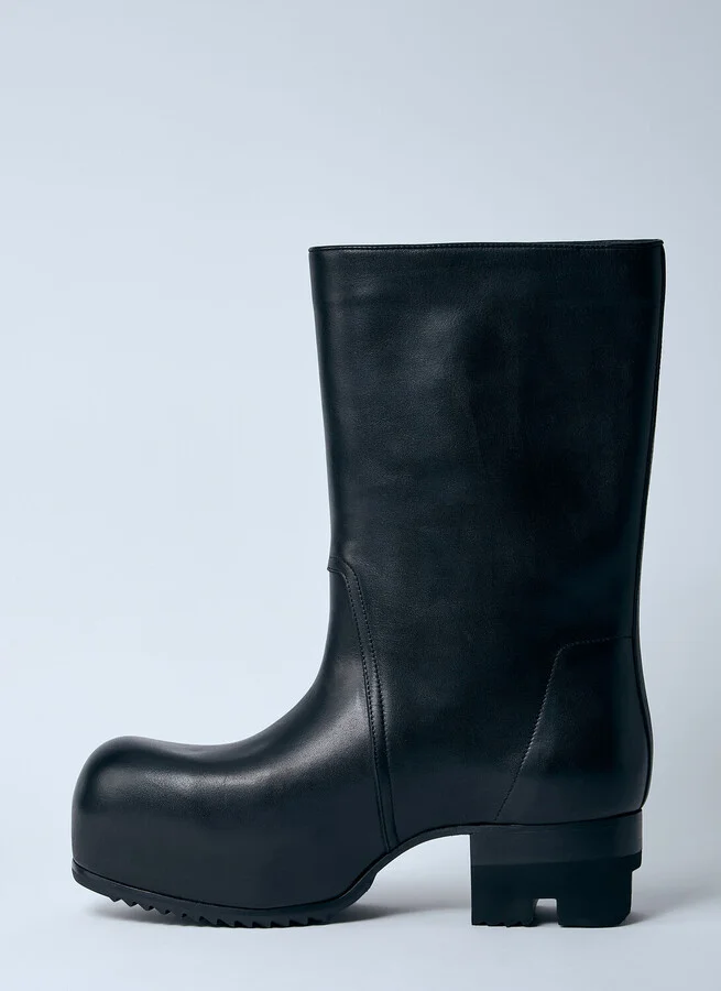Rick Owens Bauhaus Ballast Boots - Man Boots Black Eu - 45 - Image 4