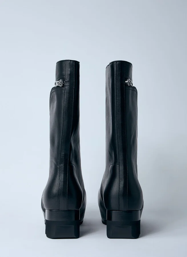 Rick Owens Bauhaus Ballast Boots - Man Boots Black Eu - 45 - Image 5