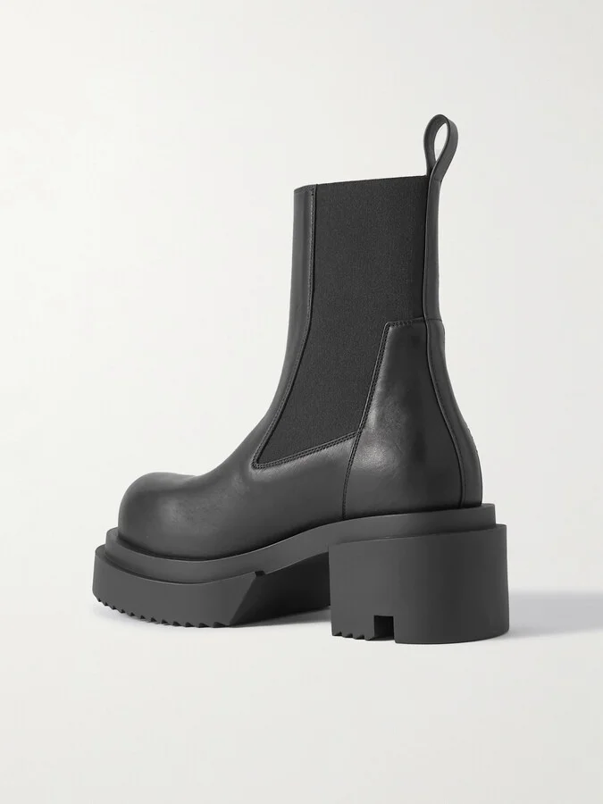 Rick Owens - Beatle Bogun Leather Chelsea Boots - Black - Image 3