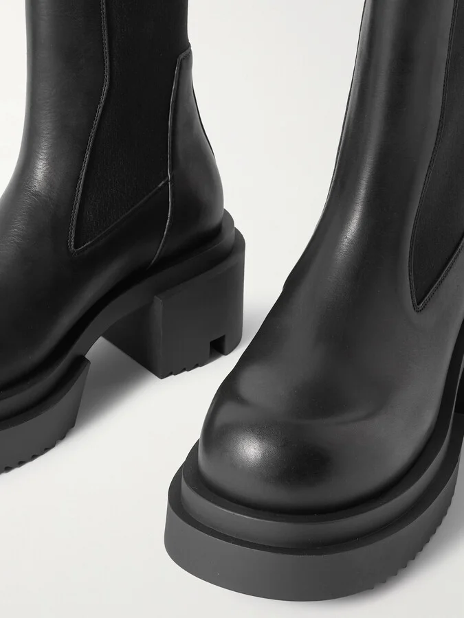Rick Owens - Beatle Bogun Leather Chelsea Boots - Black - Image 4