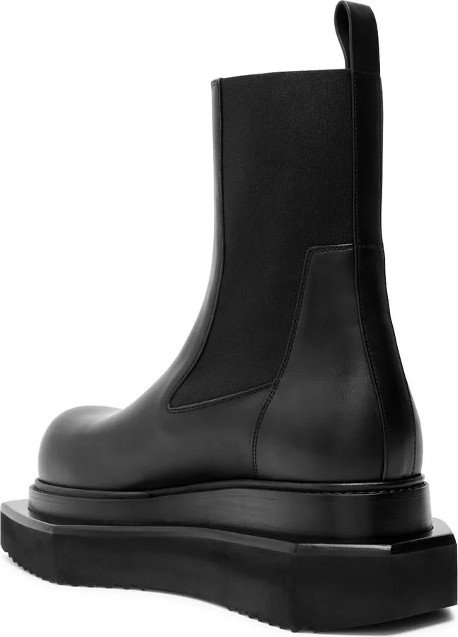Rick Owens Beatle Turbo Cyclops Leather Chelsea Boots - Image 2