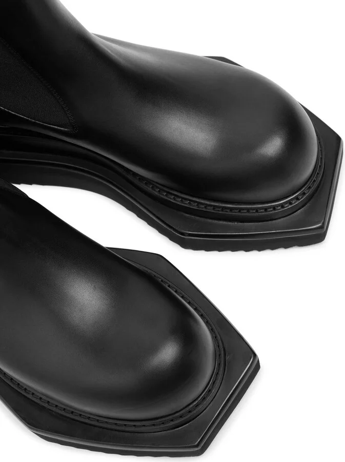 Rick Owens Beatle Turbo Cyclops Leather Chelsea Boots - Image 3