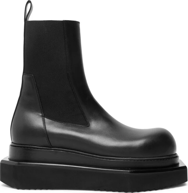 Rick Owens Beatle Turbo Cyclops Leather Chelsea Boots