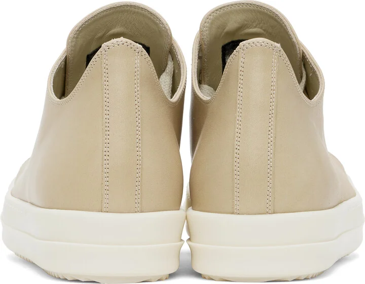 Rick Owens Beige Hollywood Low Sneaks Sneakers - Image 2