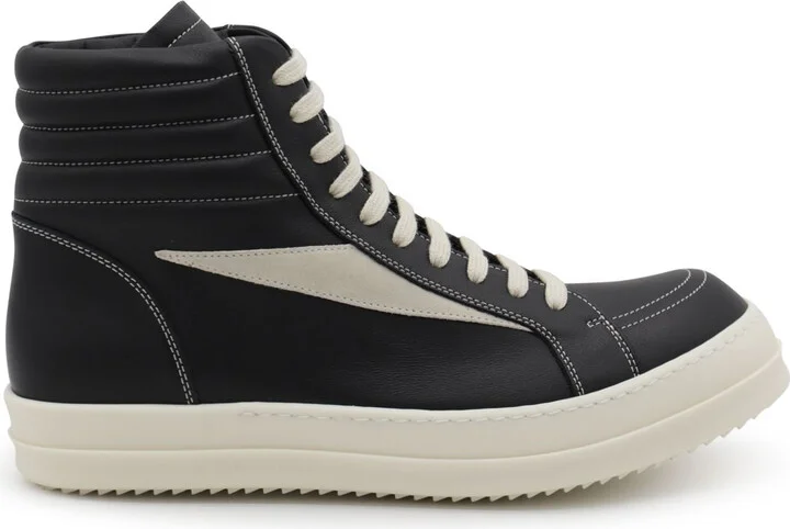 Rick Owens Black And White Sneakers