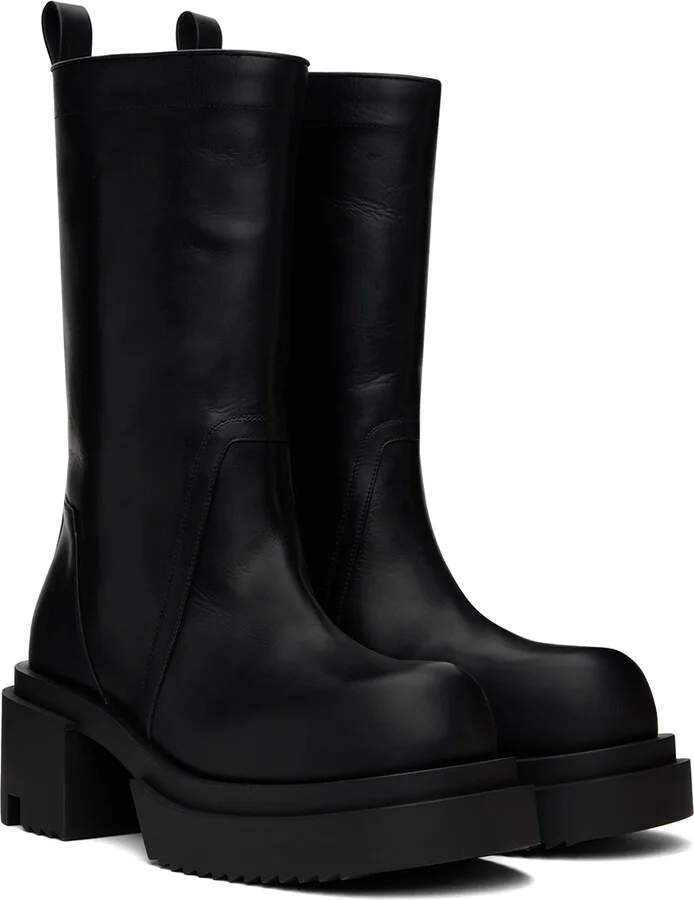 Rick Owens Black Bogun Boots - Image 4