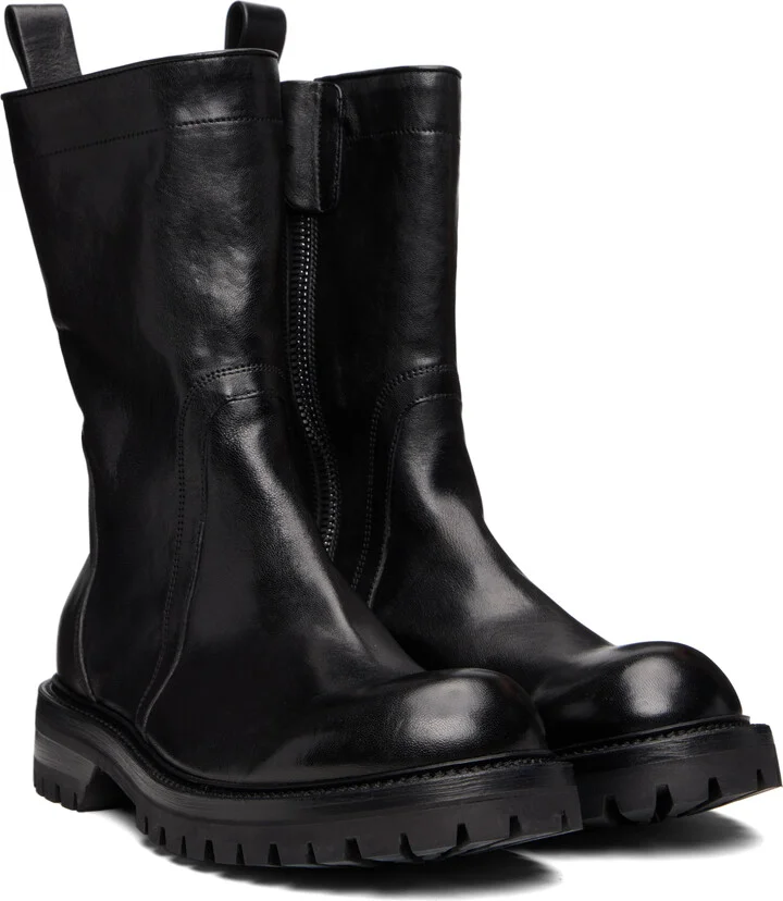 Rick Owens Black Concordians Army Creeper Boots - Image 4
