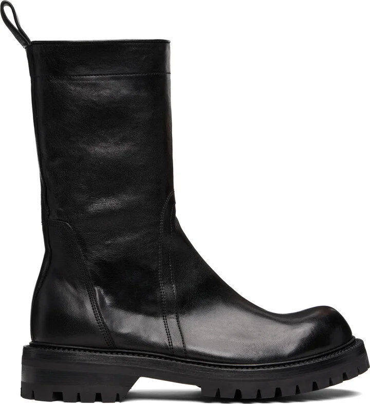 Rick Owens Black Concordians Army Creeper Boots
