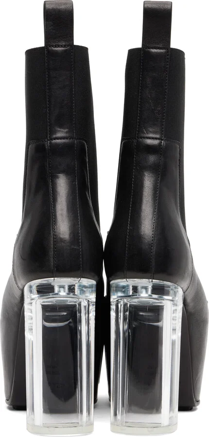 Rick Owens Black Concordians Grilled Kiss 45 Chelsea Boots - Image 2
