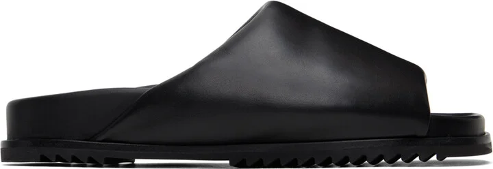Rick Owens Black Granolas Slides