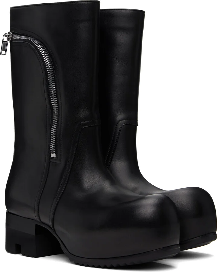 Rick Owens Black Hollywood Bahaus Ballast Boots - Image 4