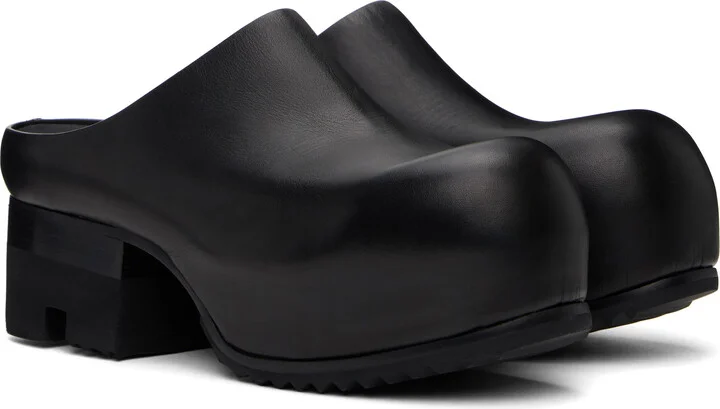 Rick Owens Black Hollywood Ballast Mules - Image 4