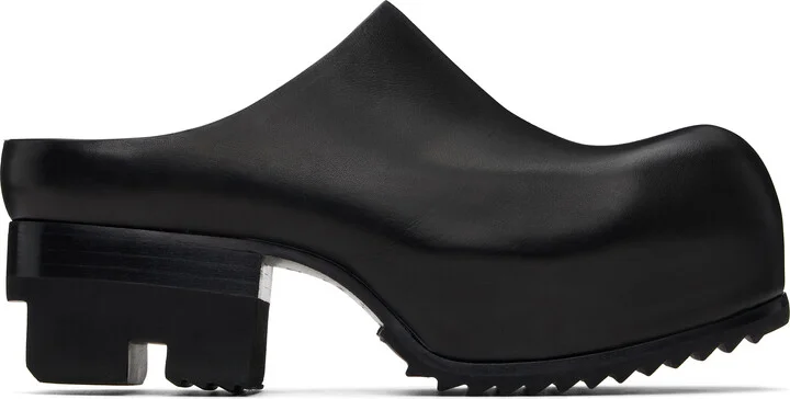 Rick Owens Black Hollywood Ballast Mules