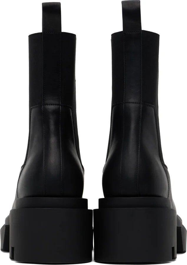 Rick Owens Black Hollywood Beatle Bogun Chelsea Boots - Image 2