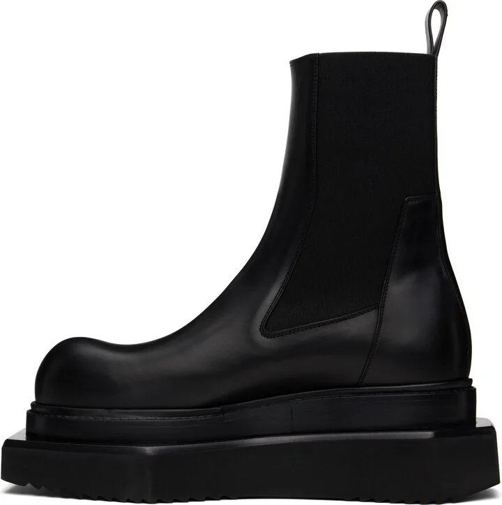Rick Owens Black Hollywood Beatle Turbo Cyclops Chelsea Boots - Image 3