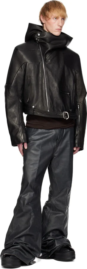 Rick Owens Black Hollywood Flared Mega Tractor Boots - Image 5