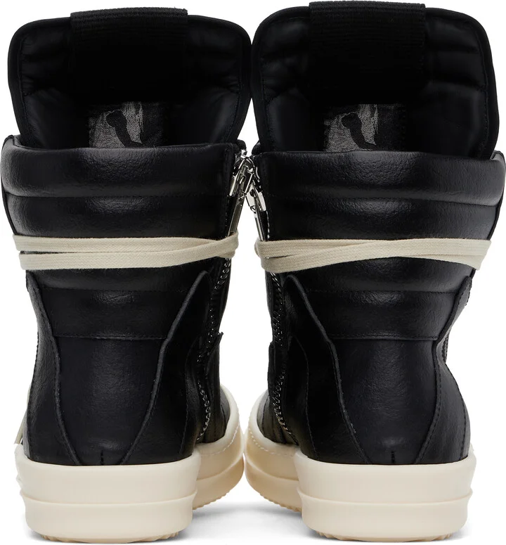 Rick Owens Black Hollywood Geobasket Sneakers - Image 2