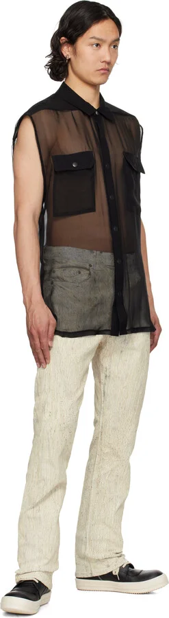 Rick Owens Black Hollywood Geobasket Sneakers - Image 5