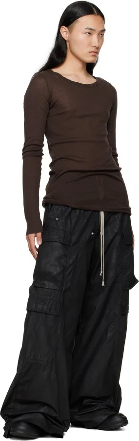 Rick Owens Black Hollywood Geobasket Sneakers - Image 5