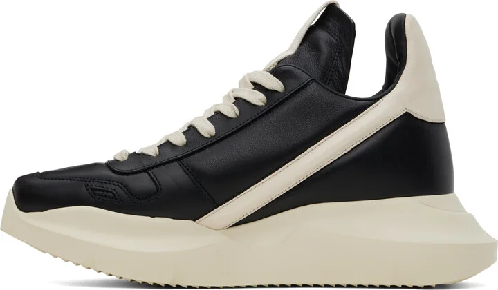 Rick Owens Black Hollywood Geth Runner Sneakers - Image 3